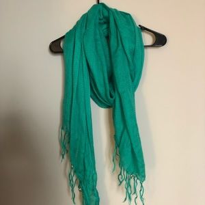 Sugar skull beads green scarf💀